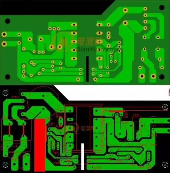 直流穩(wěn)壓電源PCB板設計圖