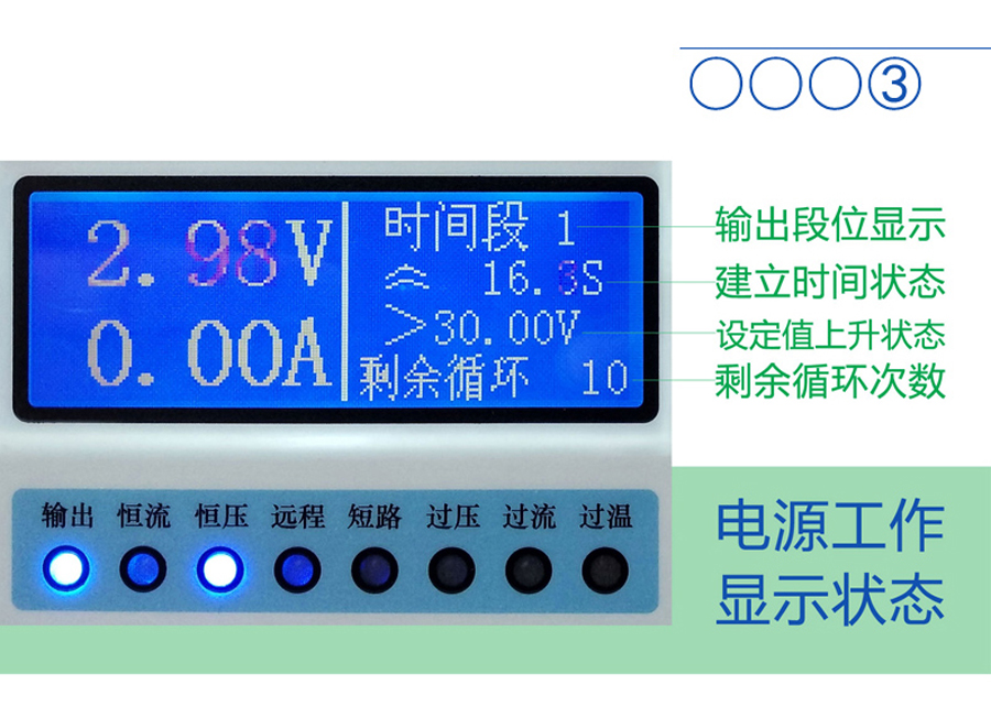 可程控直流穩(wěn)壓電源本地編程方法